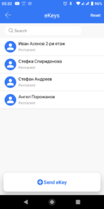 Списък на обитателитекоито могат да отварят входната врата на блока